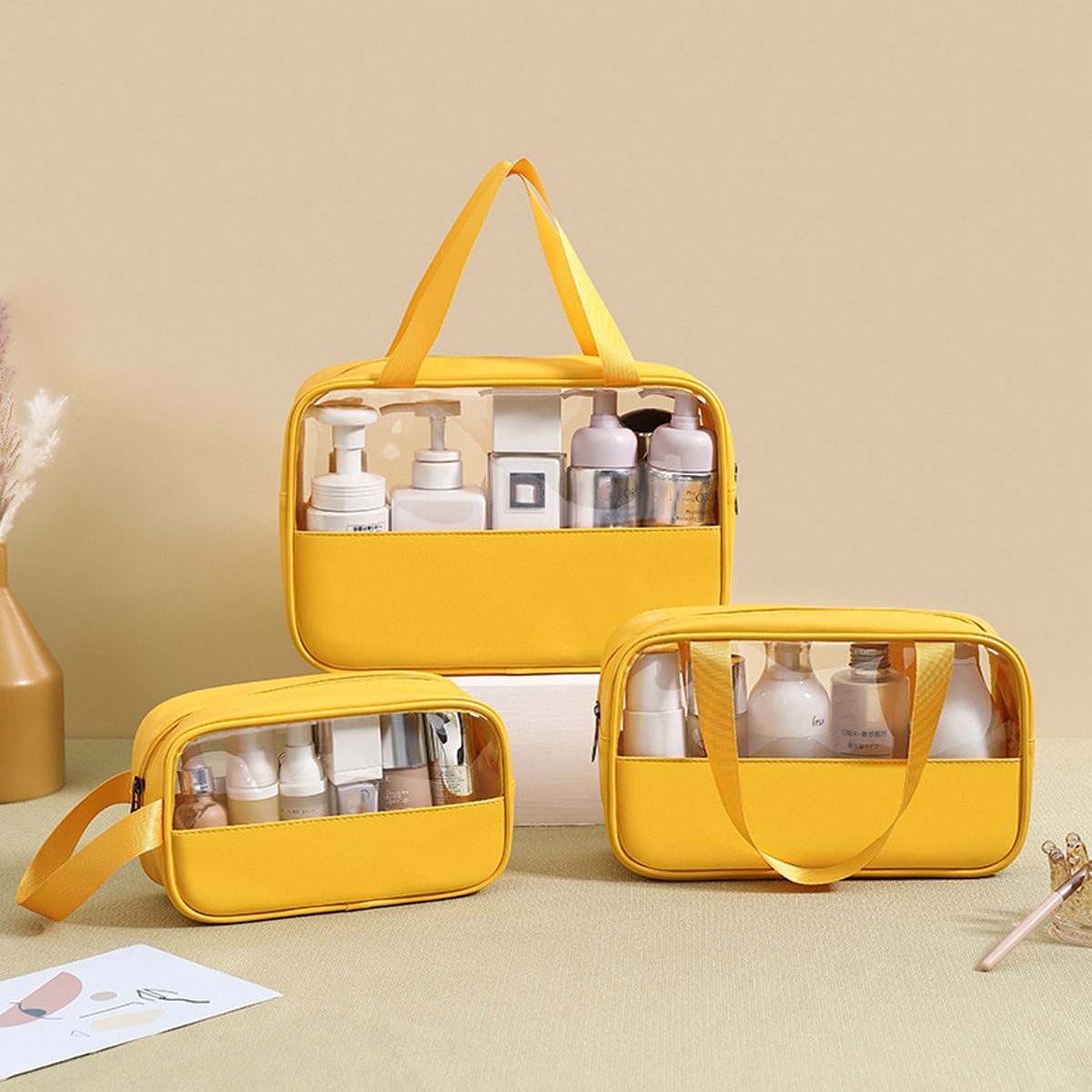 3 ピース/セットの化粧品バッグ、これらのクリアなメイクアッ - Your Beauty Makeup のレビューと価格