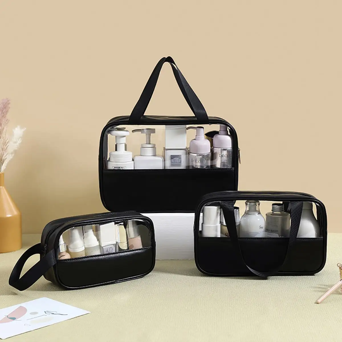 3 ピース/セットの化粧品バッグ、これらのクリアなメイクアッ - Your Beauty Makeup のレビューと価格