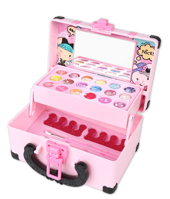 女の子向け、ごっこ遊び用メイクアップおもちゃセット。プリンセ - Beauty Makeup Kit For Girls のレビューと価格
