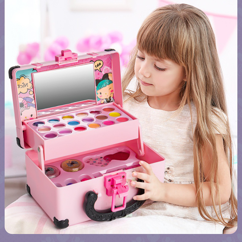 女の子向け、ごっこ遊び用メイクアップおもちゃセット。プリンセ - Beauty Makeup Kit For Girls のレビューと価格