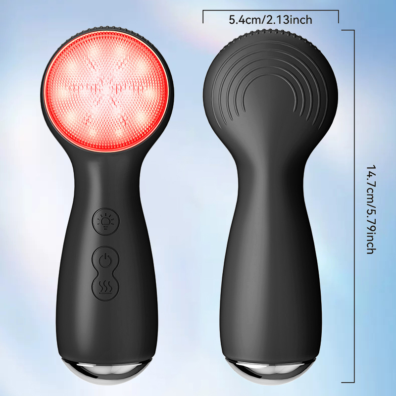 3 in 1 7 色 LED シリコーンフェイスマッサージャ - Electric Face Cleanser Brush のレビューと価格