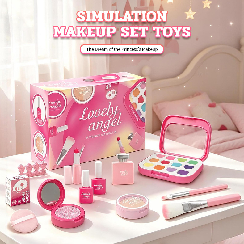 女の子向け、ごっこ遊び用メイクアップキット。子供向けのシミュ - Beauty Makeup Kit For Girls のレビューと価格