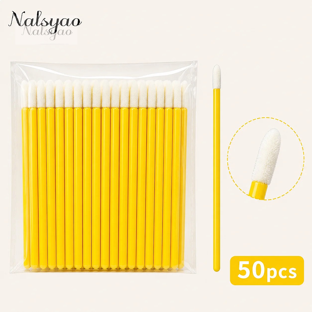 50/500個入り 使い捨てマスカラアプリケーター リップス - Eyelash Extension のレビューと価格