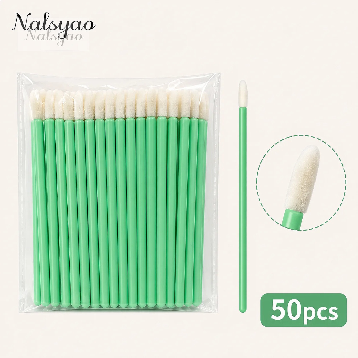 50/500個入り 使い捨てマスカラアプリケーター リップス - Eyelash Extension のレビューと価格