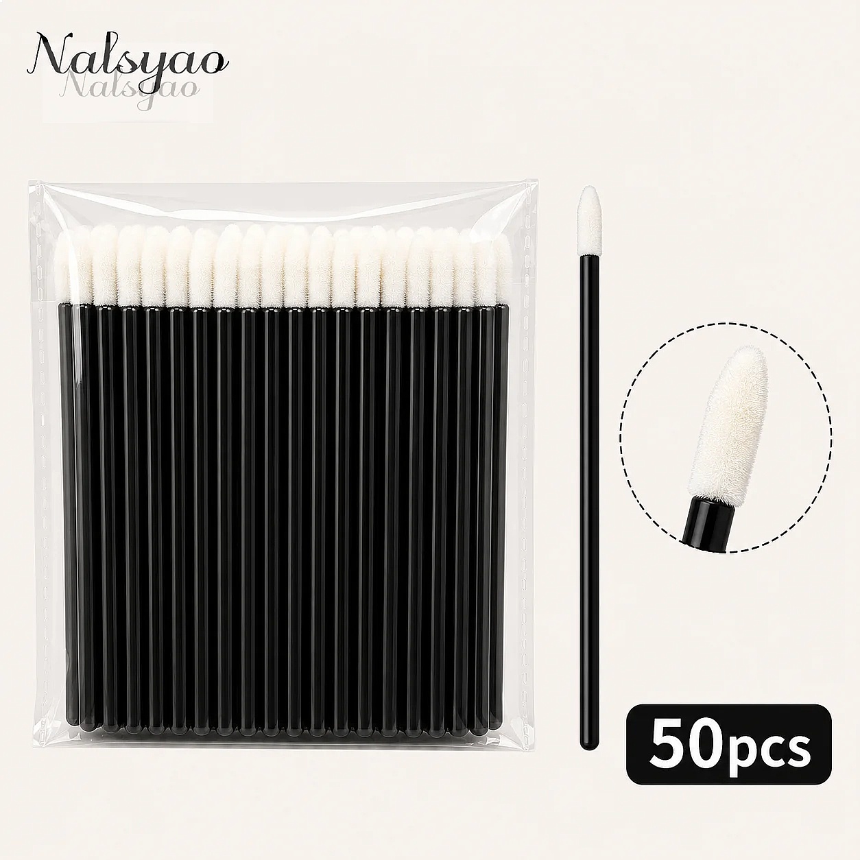 50/500個入り 使い捨てマスカラアプリケーター リップス - Eyelash Extension のレビューと価格