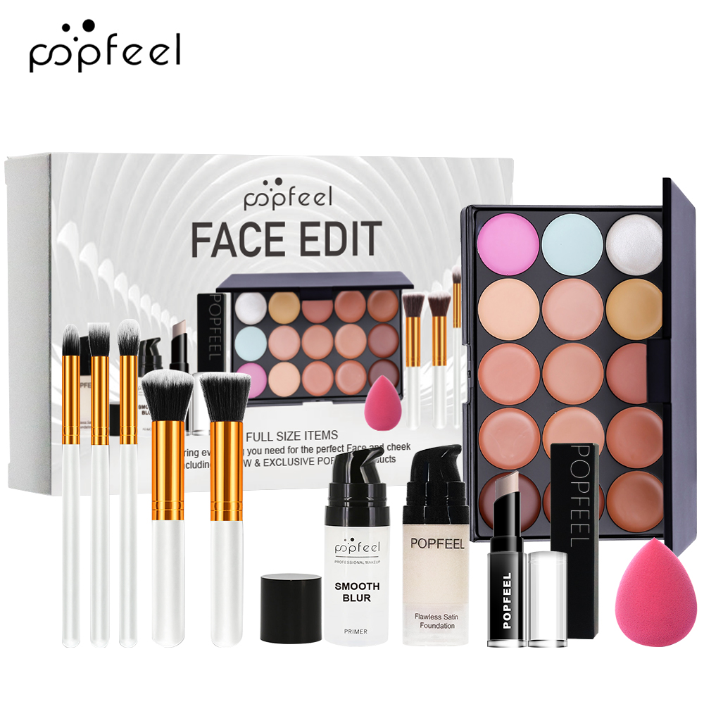 POPFEEL フェイスメイクアップ 10 点セット - 初 - Huda Beauty Makeup Kit のレビューと価格