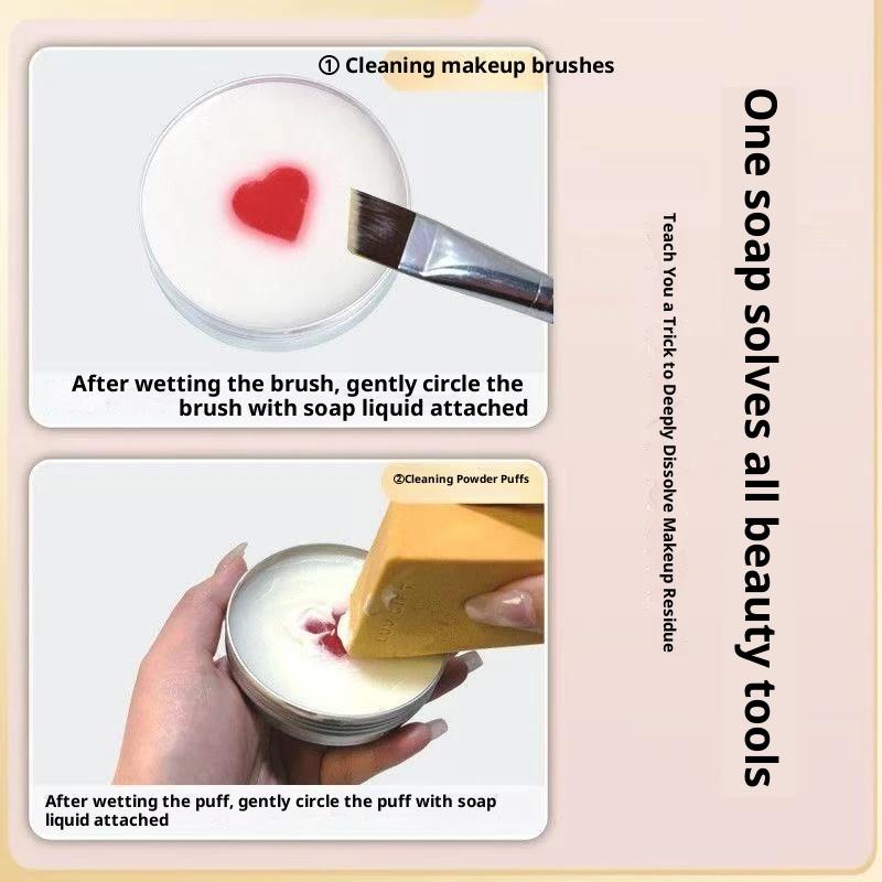 ポータブルメイクブラシクリーナーソープ 100 グラム多機能 - Beauty Makeup Brushes のレビューと価格
