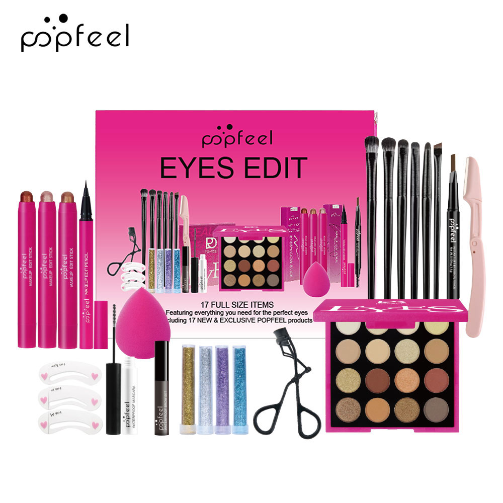 POPFEEL 22点アイメイクセット：16色アイシャドウパ - Huda Beauty Makeup Kit のレビューと価格