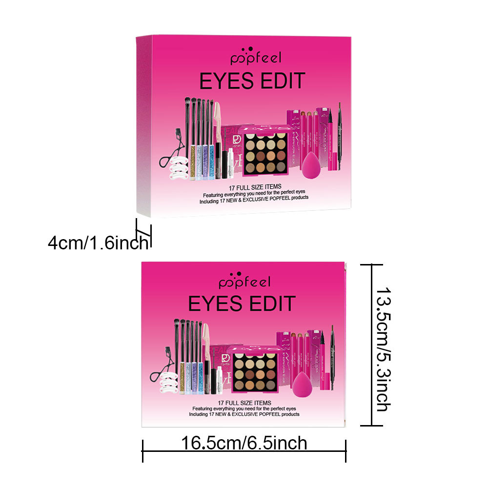 POPFEEL 22点アイメイクセット：16色アイシャドウパ - Huda Beauty Makeup Kit のレビューと価格