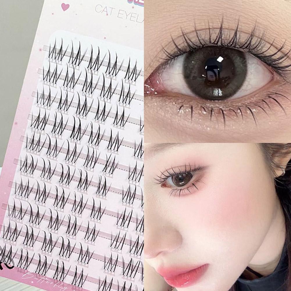 偽まつげナチュラル長持ちクラスターまつげの下に目を大きくする - Your Beauty Makeup のレビューと価格