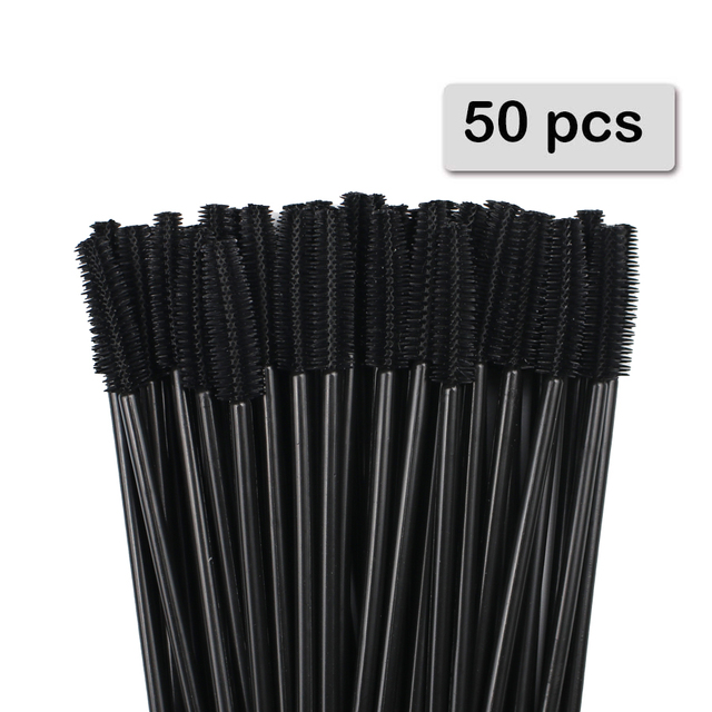 50 個のシリコーンマスカラワンドアプリケーター使い捨てまつ - Beauty Makeup Brushes のレビューと価格