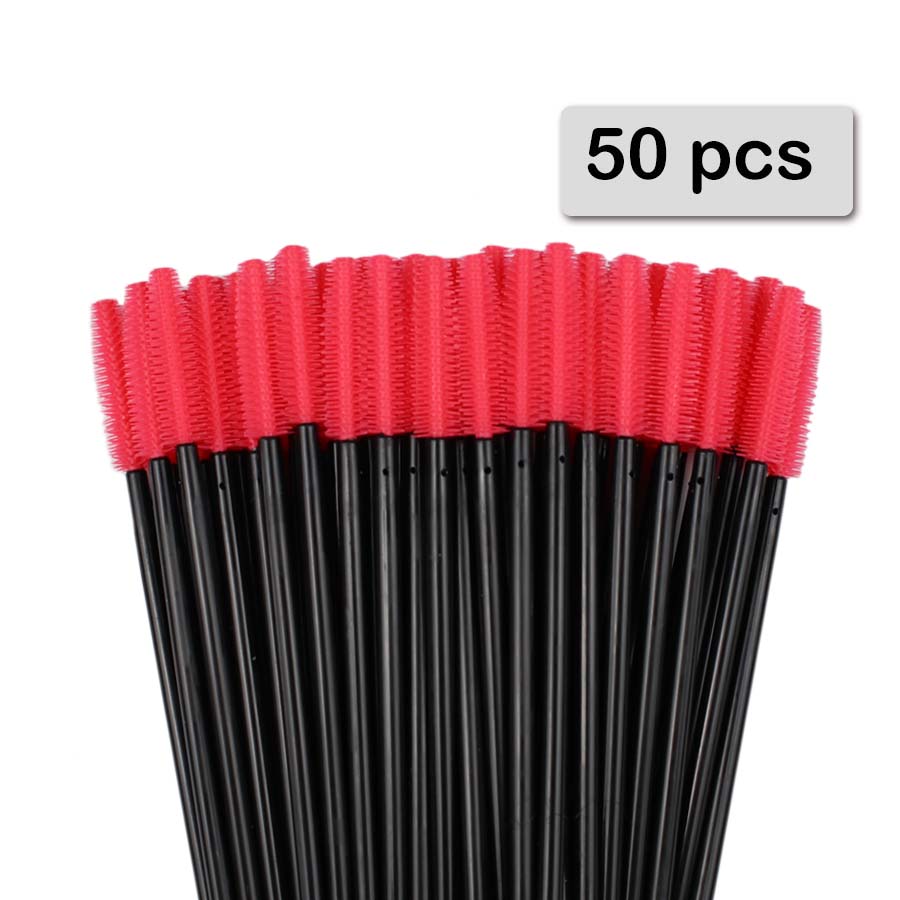 50 個のシリコーンマスカラワンドアプリケーター使い捨てまつ - Beauty Makeup Brushes のレビューと価格