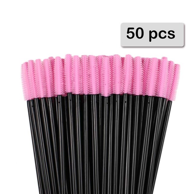 50 個のシリコーンマスカラワンドアプリケーター使い捨てまつ - Beauty Makeup Brushes のレビューと価格