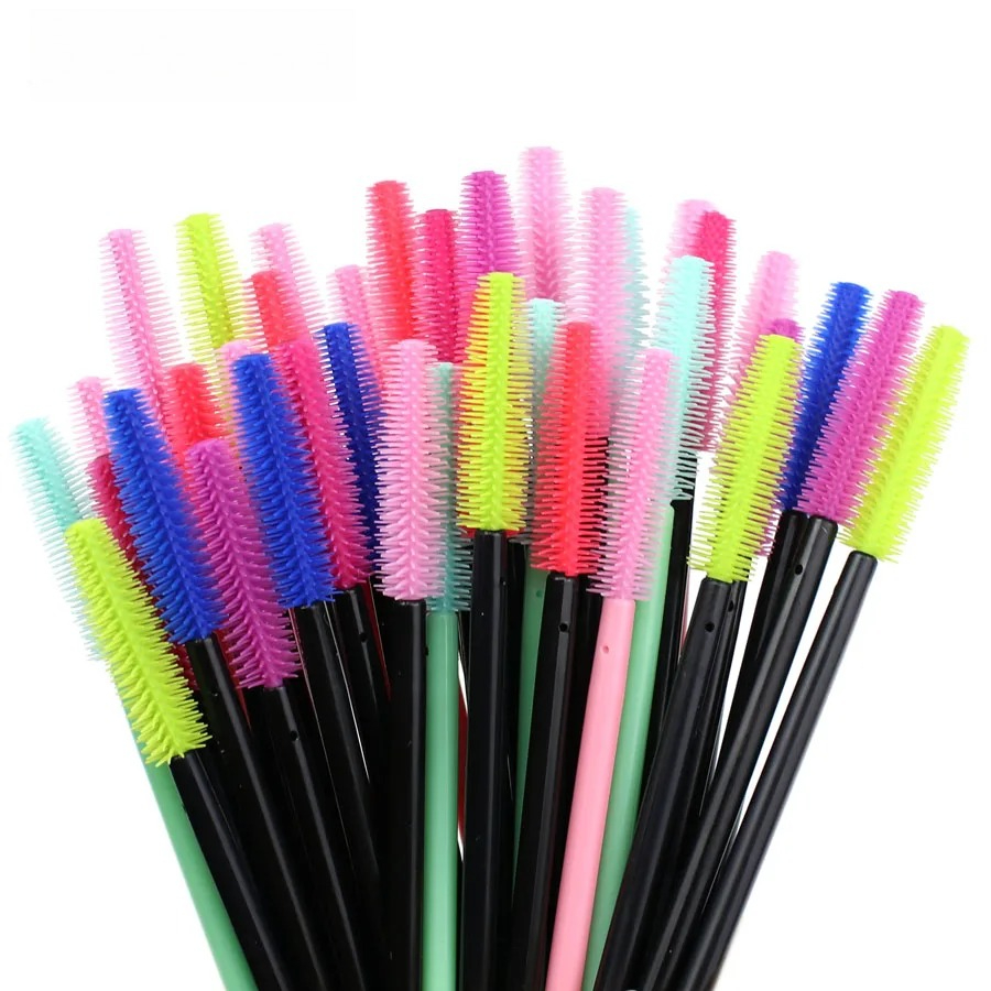 50 個のシリコーンマスカラワンドアプリケーター使い捨てまつ - Beauty Makeup Brushes のレビューと価格