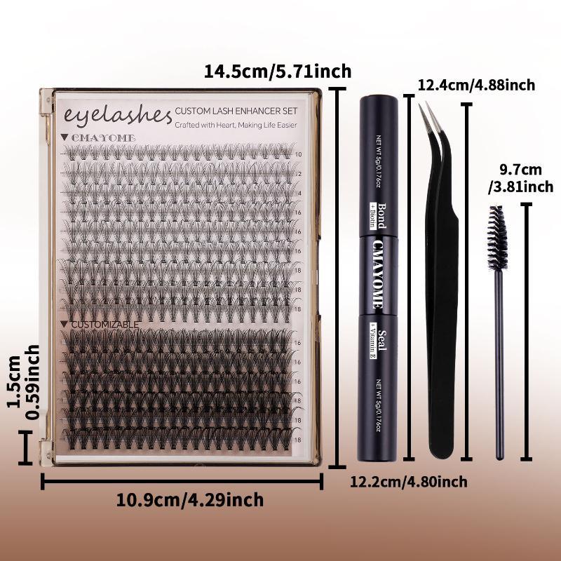 10D-100D 3D つけまつげキット DIY セグメント - False Eyelashes Natural のレビューと価格