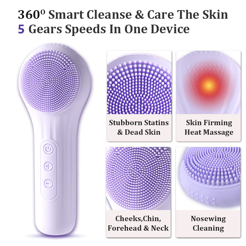 ソニック防水フェイシャルクレンジングブラシ（男性・女性用）充 - Electric Face Cleanser Brush のレビューと価格